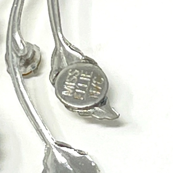 New Anthropologie BHLDN Miss Ellie Silver Leaf Drop Earrings - Picture 6 of 6